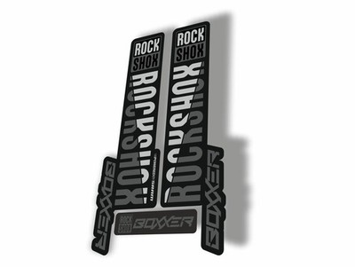 Rock Shox BOXXER 2019 Mountain Bike Cycling Decal Kit Sticker Adhesive Gray