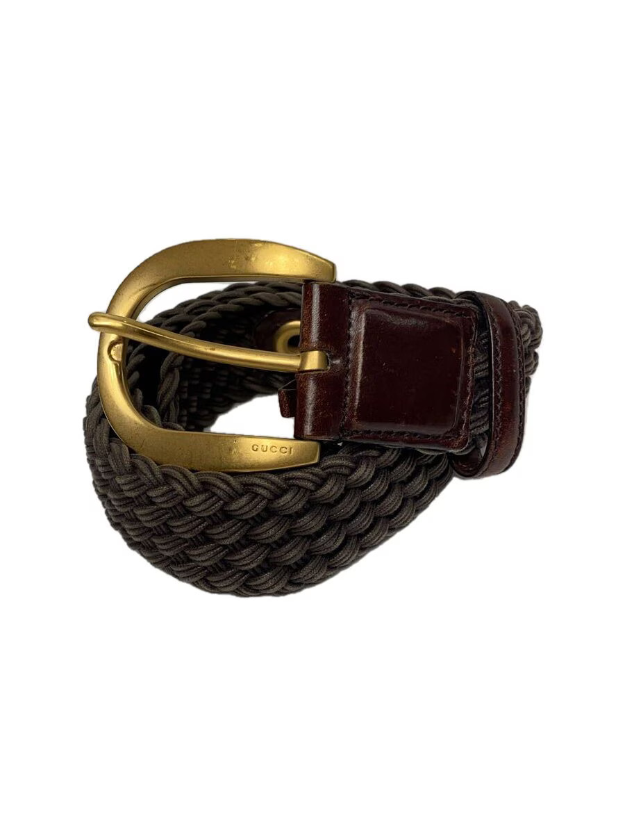 GUCCI BRW Men's Leather Belt 139116 1766 Classic Style