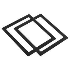 2Pcs Magnetic Photo Frame 8.5x11 Inch Picture Holder PVC Black