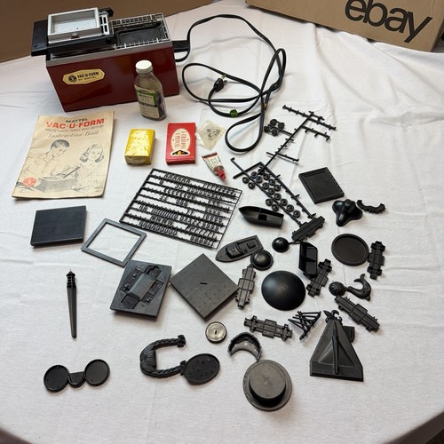 1963 Mattel Vac-U-Form Vacuum Former Vintage Toy Machine Set Molds ...