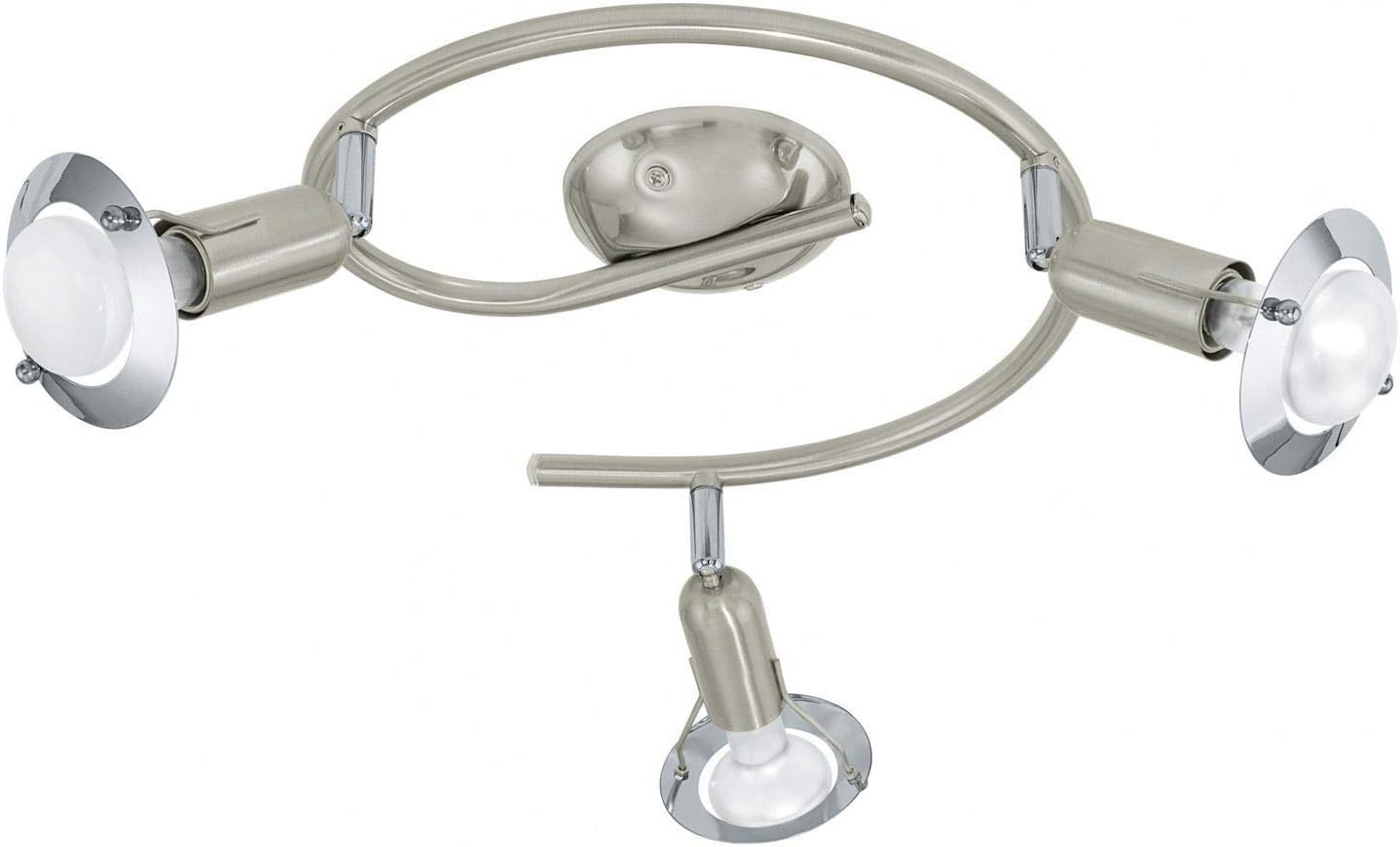 DARWIN 3 WAY CEILING SPOTLIGHT NICKEL CHROME EGLO