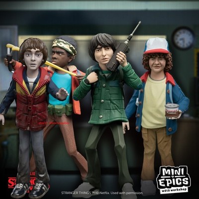 Weta Mini Epics Stranger Things Four Kids 6.5in Limited Collector Figure Set