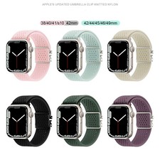 Umbrella buckle nylon knitted watch strap For Apple Watch Band 38-49MM