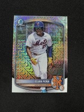 2025 Bowman Draft Chrome Mojo Refractor BDC-115 Elian Peña Mets