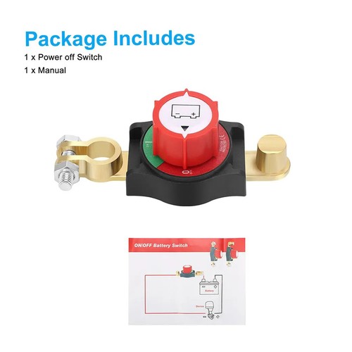 Top Post Battery Disconnect Switch 12-48V Marine Battery Cut-Off Switch Isolator - Picture 7 of 13
