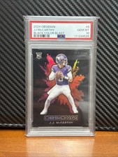 2024 PANINI OBSIDIAN BLACK COLOR BLAST #6 JJ MCCARTHYROOKIE RC  PSA 10