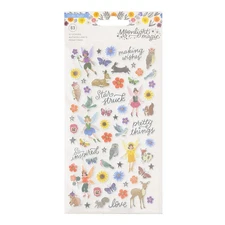 Crate Paper Moonlight Magic Stickers 63/Pkg-Puffy