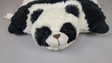 Pillow Pets Panda Plush Stuffed Animal Folding Pillow Black White 2010