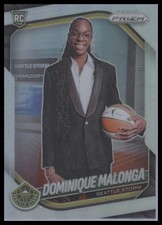 2025 Panini Prizm WNBA #144 Dominique Malonga Silver Prizms