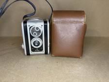 Vintage Kodak Duaflex ll Camera W/ Kodet Lens  Leather Carrying Case  Untested
