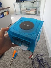 Crystal Blue Modded GameCube Console Read Description!