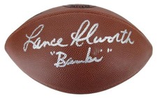 Lance Alworth HOF Signed/Insc Wilson Duke Leather Football Chargers JSA 204876