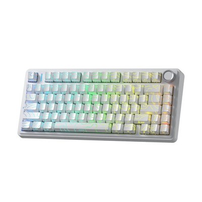 AULA F75 Kabellose Mechanische Tastatur QWERTY US White Contour Star Vector