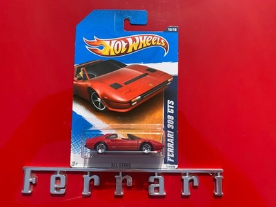 PRISTINE FERRARI 308 GTS RED/ TAN 1:64 HOT WHEELS #128 ALL STARS