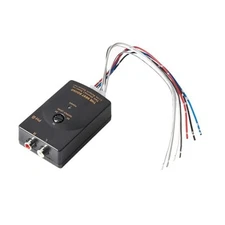  Car Audio Speaker Wire to RCA Line Output Converter, 2-Channel High to Low 