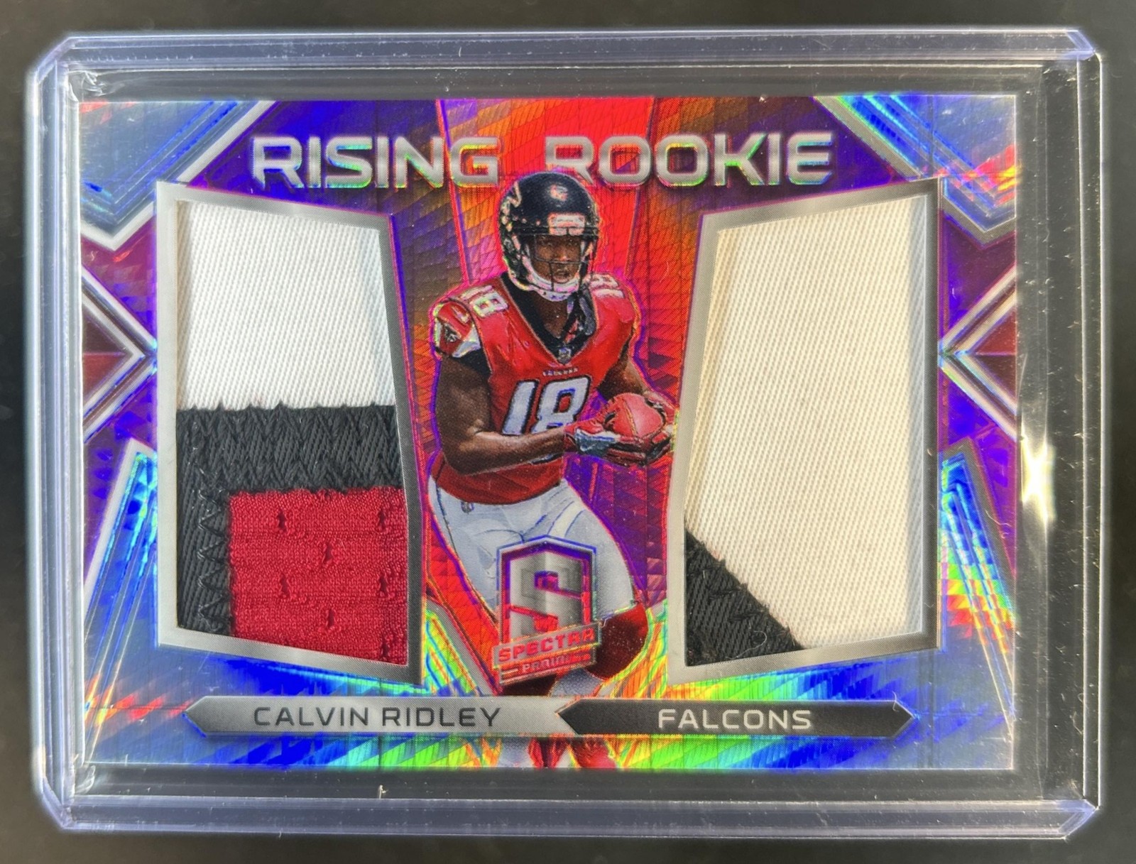 Calvin Ridley Panini Spectra Rising Rookie Materials #20 Pink