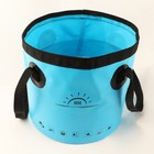 Secchio Pieghevole Per Acqua – 8,5 Litri, Resistente Al Calore, Per Bucato, Campeggio, Cucina, Viaggi, Blu