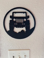 Jeep Silhouette Wall Art and Decor