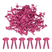 Brads for Paper Crafts, 150 Pcs Rose Metal Round Paper Fasteners, 11 mm