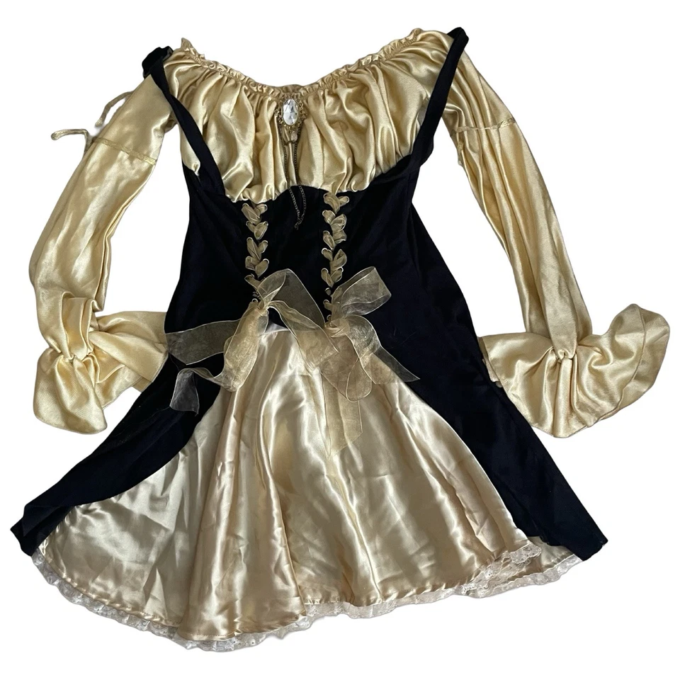 LEG 6 AVENUE MERODEADOR'S WENCH Disfraz Dorado Pirata Halloween Vestir Mediano M Foto 2 de 4