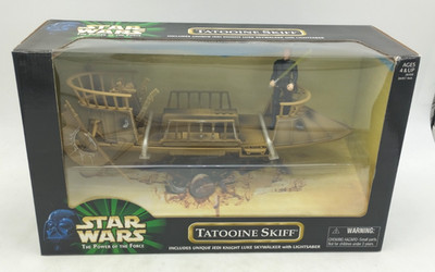 STAR WARS KENNER HASBRO Tatooine Skiff MISB Figur Neu SELTEN Droideka Desert