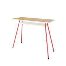 Escritorio LEVIRA Kost Dash 100x40x75 cm - Rojo & Choco Cherry, moderno y com...