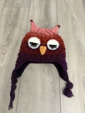 Andes Gifts Kids Handmade Knitted Owl Winter Hat Fair Trade Artisan Beanie