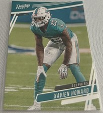 2020 Panini Prestige Football Xavien Howard Miami Dolphins base card #81