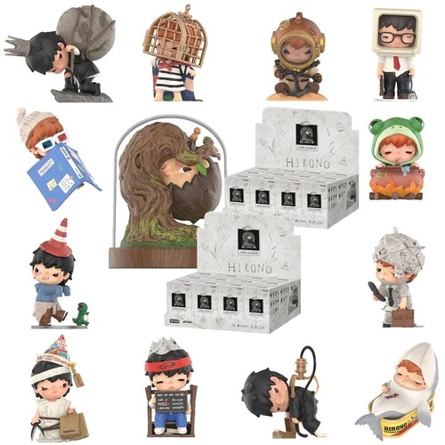 POP MART Hirono Tamed Wildgrass Series Confirmed Figures Sealed Bag in Open Box
