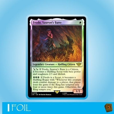 Frodo, Sauron's Bane | Magic MTG | Lord of the Rings | NM | EN | Rare | Foil