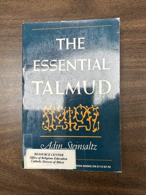 Essential Talmud by Adin Steinsaltz (1984, Trade Paperback)