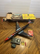 Vtg 1960s Rare Sears Exclusive Tin Large Diesel Bomber Jet Airplane W/ Box
