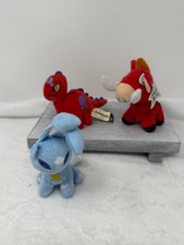 Lot of 3 Mini NEOPETS 4" Plush Stuffed Toys from McDonalds Happy Meal
