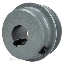 AK20-5/8 Cast Iron 2" Single Groove Pulley A Section V Belt 4L 5/8" Shaft Bore