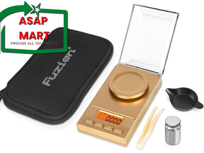 Fuzion Digital Milligram Scale 50g/ 0.001g, Portable Jewelry PL50, Gold 
