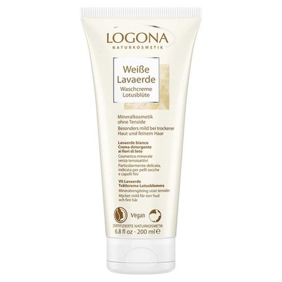 Logona Weiße Lavaerde Waschcreme 200 ml - vegan - feines Haar - trockene Haut
