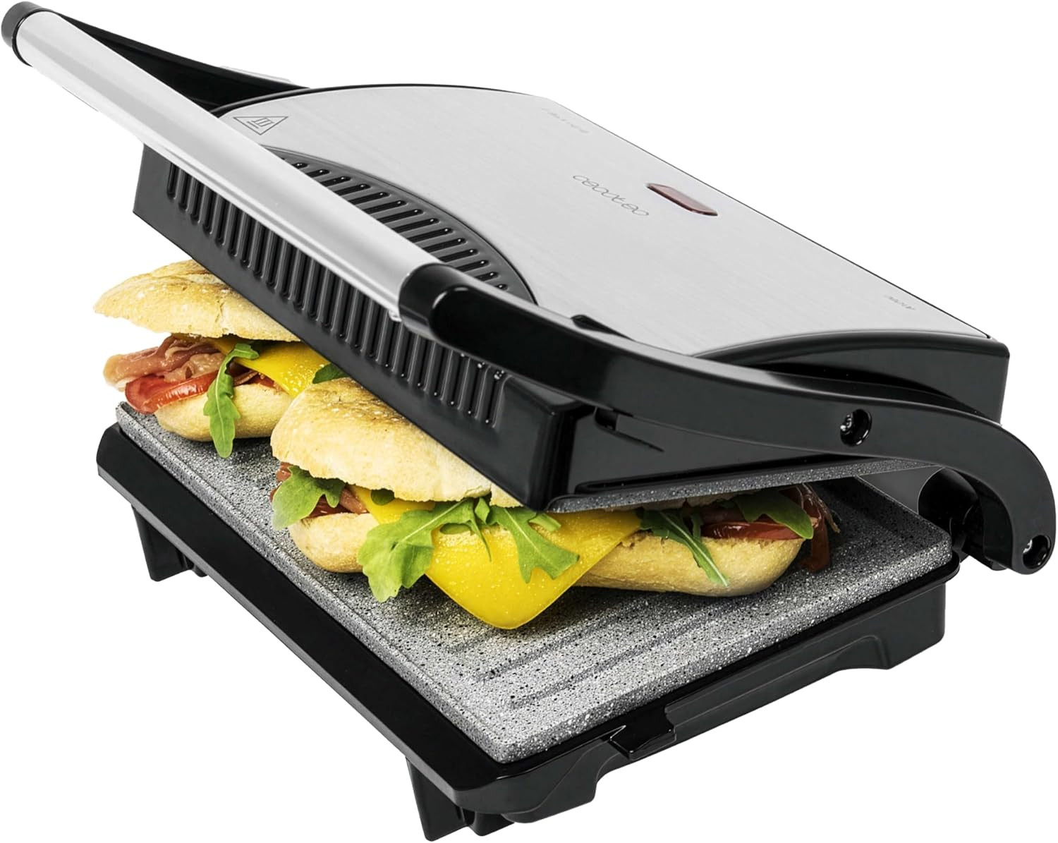 Cecotec Rock'N Grill 700W: Griglia Elettrica Antiaderente RockStone