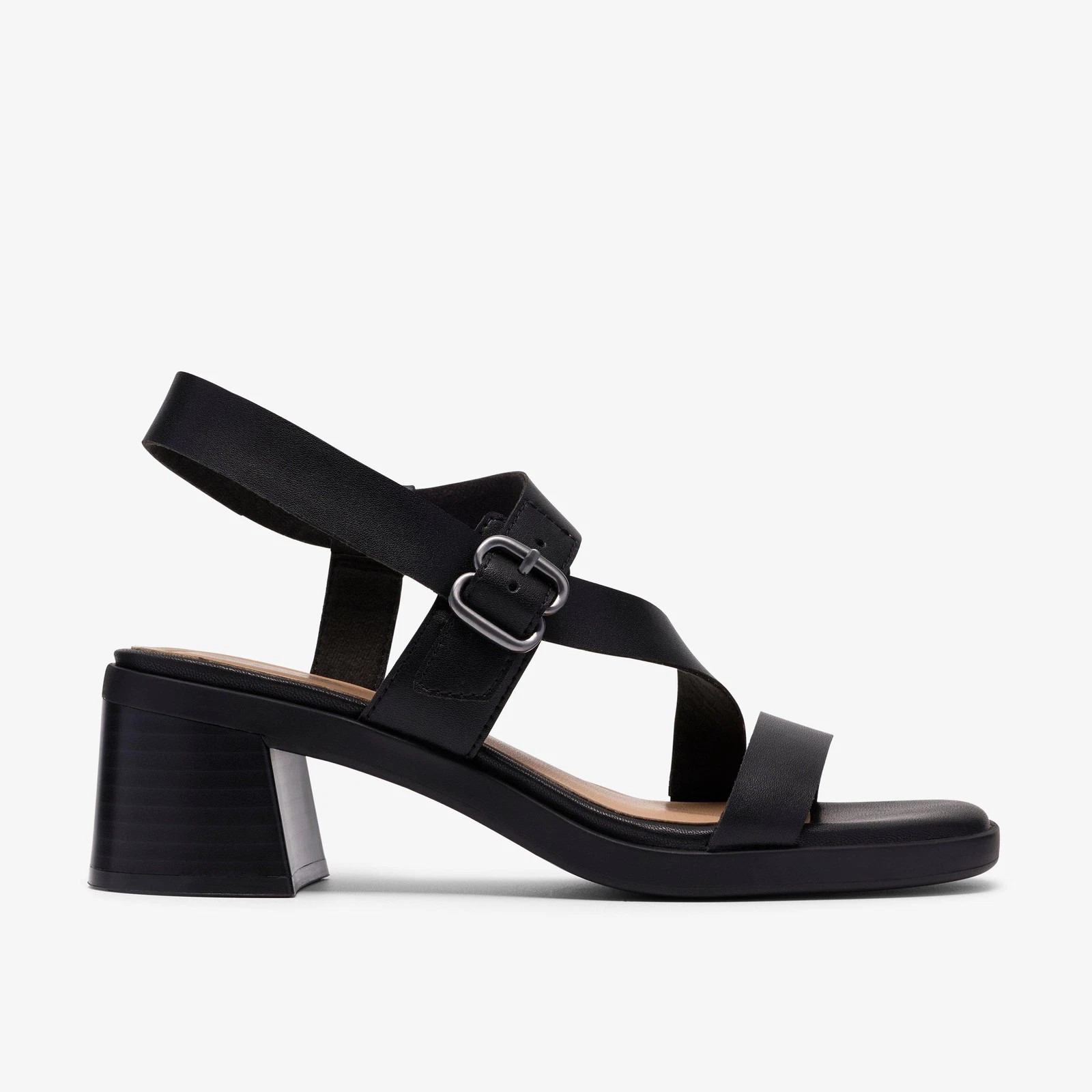 Clarks Women's Jaylan Sol Black Leather 26186890