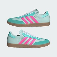 NUEVO CON ETIQUETAS Adidas Messi Samba Tenis Como Nuevo Verde y Rosa Para Hombre’s 10 Verde Azulado Turquesa