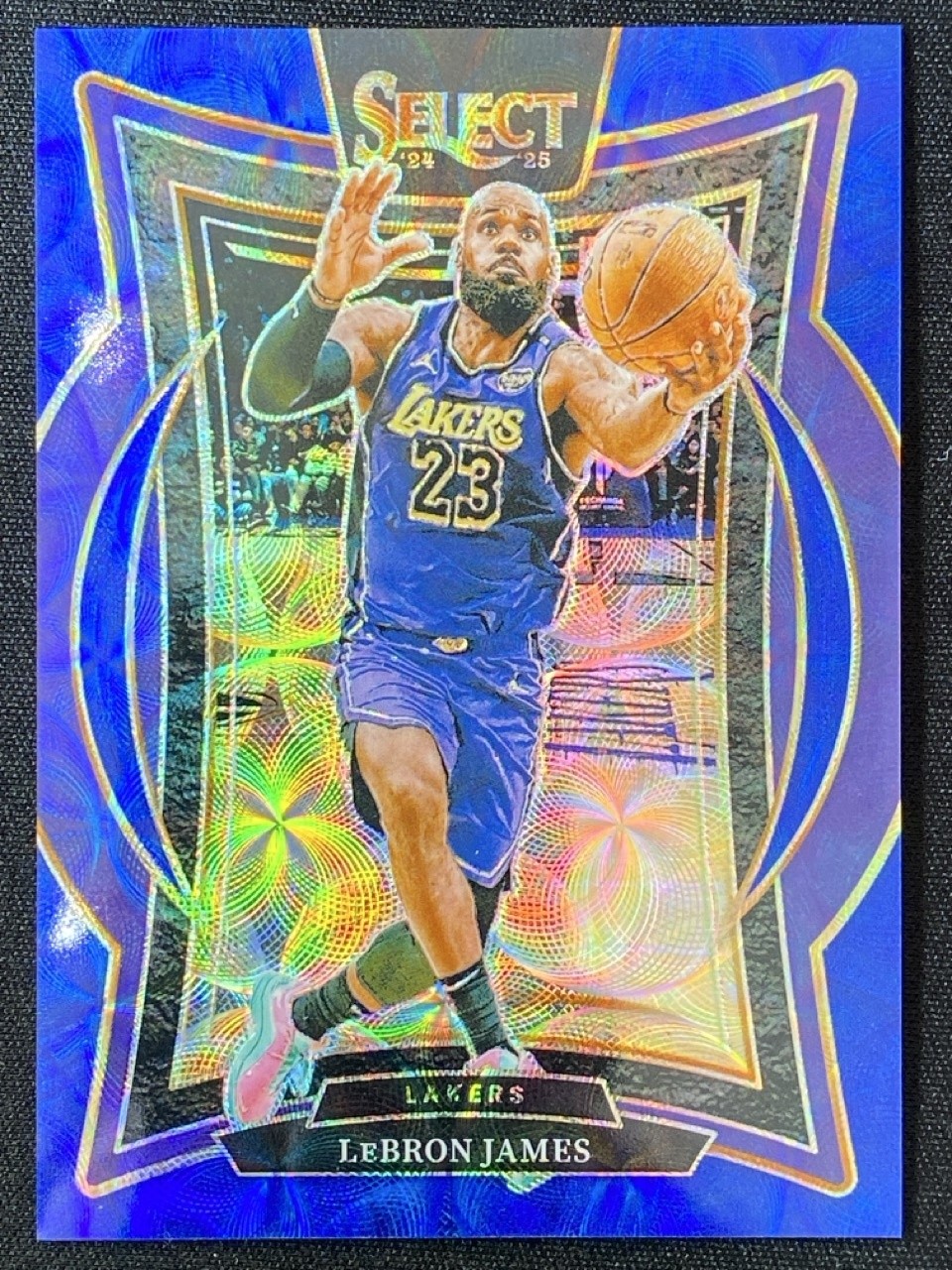 Lebron James 2024-25 Panini Select Concourse Blue Scope Prizm Base /249 #54