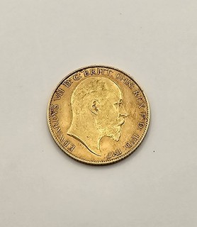 1909 Great Britain Gold Half Sovereign – King Edward VII – 22ct Gold – 4.00g