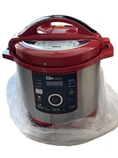 Elite Bistro By Maxi Matic 8 Quart Electric Pressure Cooker Red EPC-816R