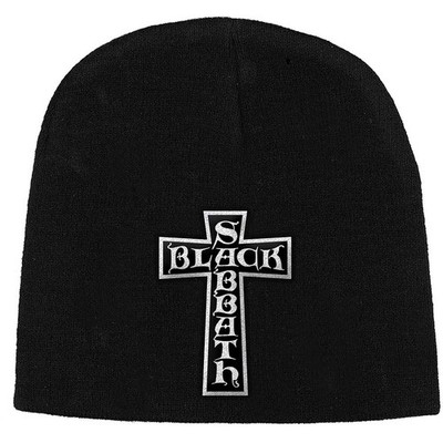 Black Sabbath Beanie-Mütze ''Cross Logo'' (schwarz) NEU OFFIZIELL