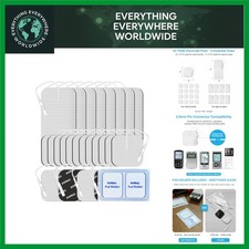 Hygienic 24 Pack of TENS Replacement Pads - 16 2x2 and 8 2x4 for Pain Relief