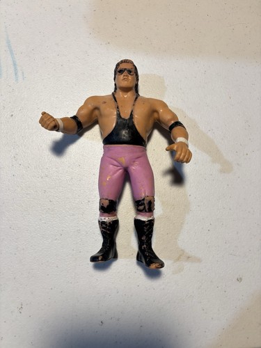 VINTAGE BRET HART LJN 8� Rubber Wrestler 80s...