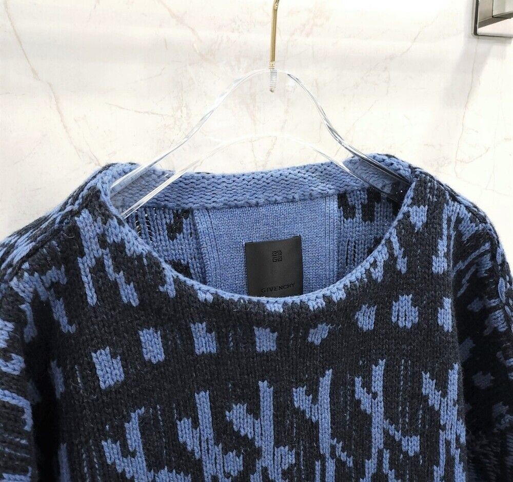 Givenchy Patchwork Effect Wool Over Knee Knit Jum… - image 3