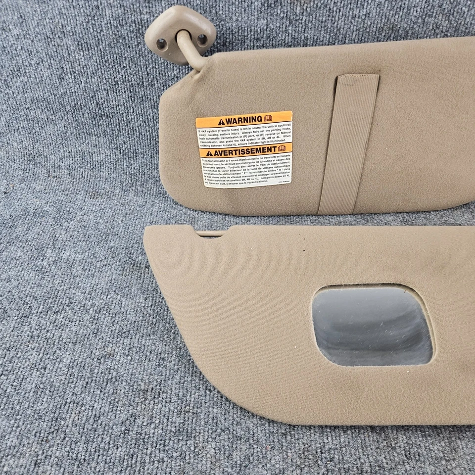 Juego de parasol Ford F250 F350 Excursion 1999-2007 conductor pasajero marrón OEM Foto 2 de 4