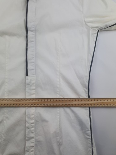 Calibre Men's XS Slim Fit Dress Shirt White with Contrast Trim European Fabric - Picture 7 of 14