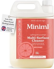 Miniml Eco Multi Surface Cleaner Spray 5L Blood Orange Scented for Cleaning New 2.19 per litre