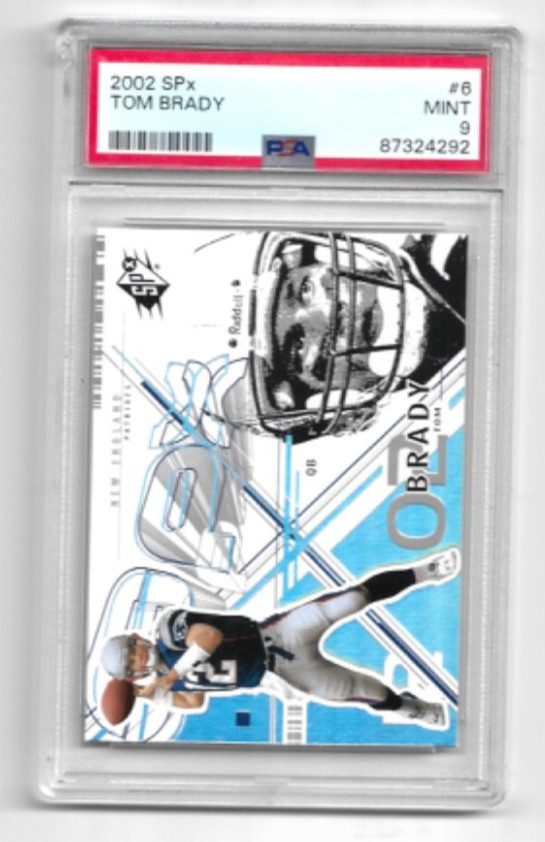 2002 SPX TOM BRADY PSA 9 #6